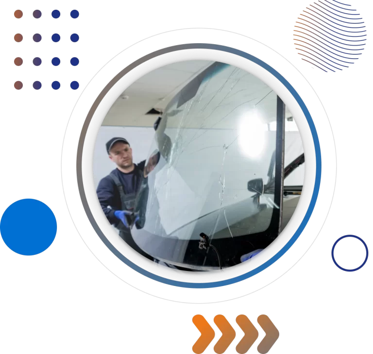 CPC parabrisas - empleado colocando parabrisas